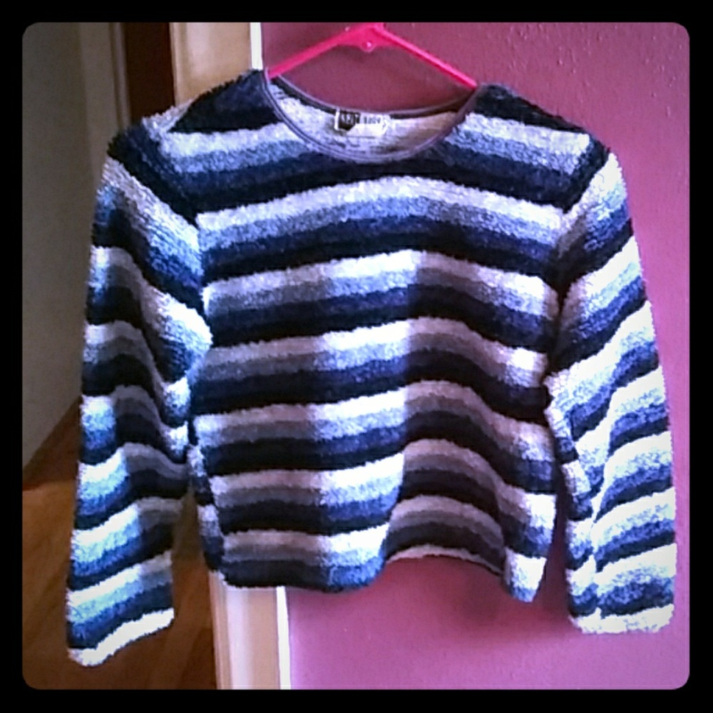A cozy striped sweater perfect for winter